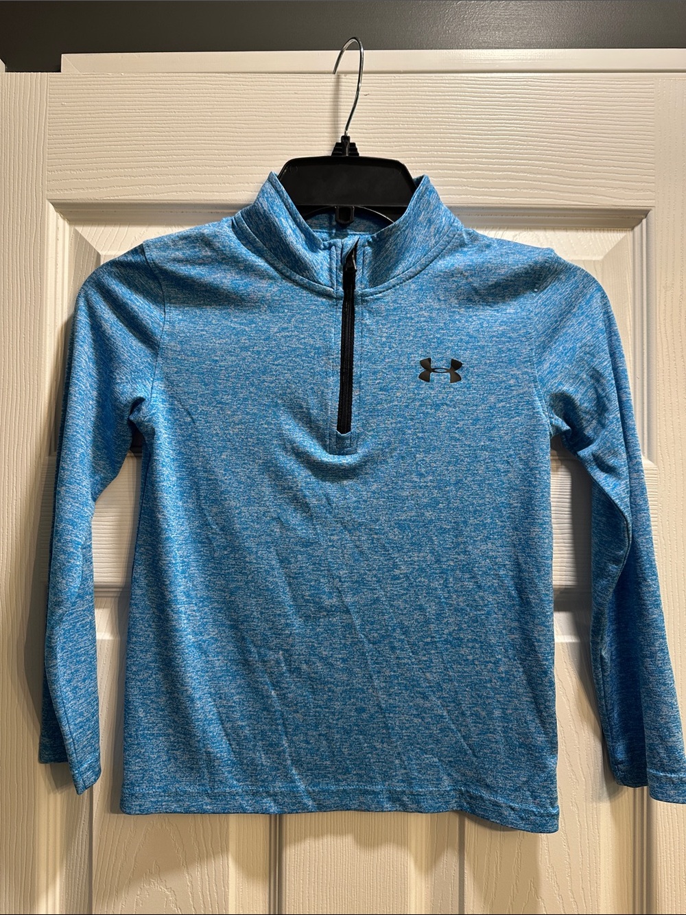 Under Armour Youth Heathered Blue Quarter-Zip Pullover